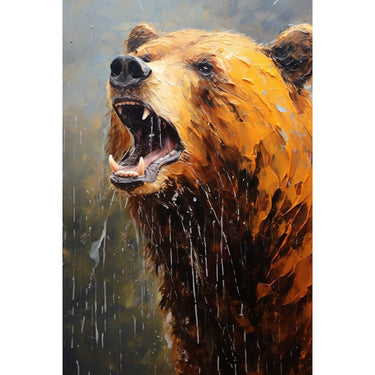 Acrylic Bear Canvas